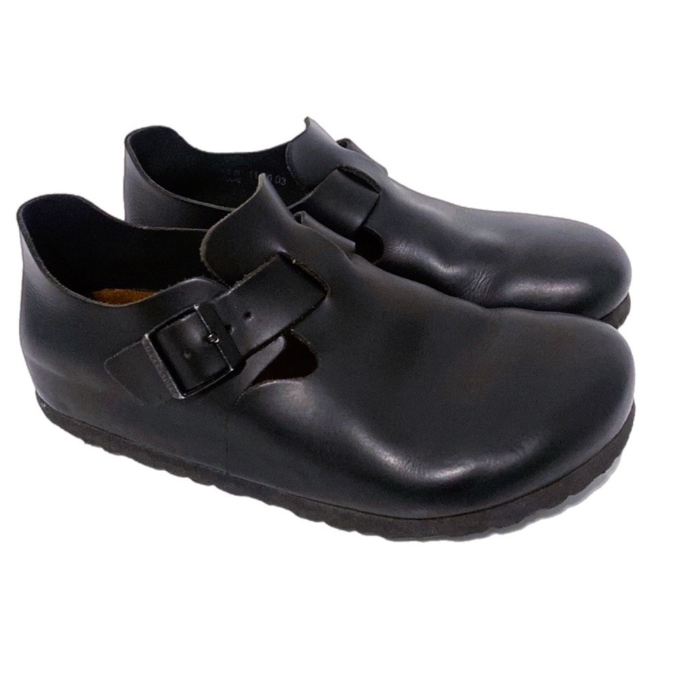 Birkenstock Black Leather Shoes